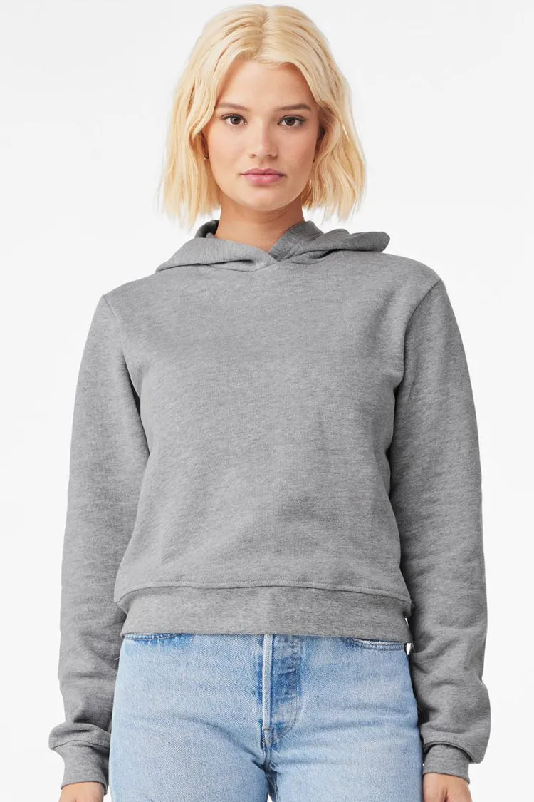 Bella   Canvas Womens Classic Hooded Sweatshirt Hoodie - Heather Grey