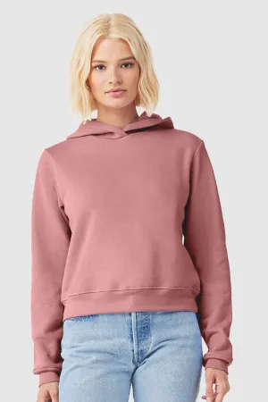 Bella   Canvas Womens Classic Hooded Sweatshirt Hoodie - Mauve