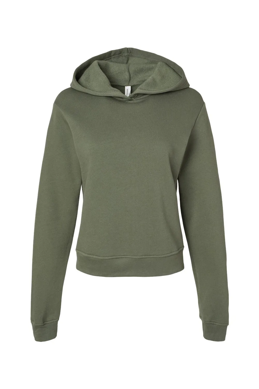 Bella   Canvas Womens Classic Hooded Sweatshirt Hoodie - Military Green