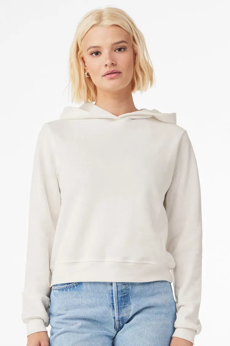 Bella   Canvas Womens Classic Hooded Sweatshirt Hoodie - Vintage White