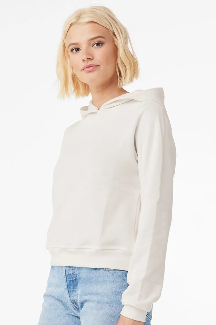 Bella   Canvas Womens Classic Hooded Sweatshirt Hoodie - Vintage White
