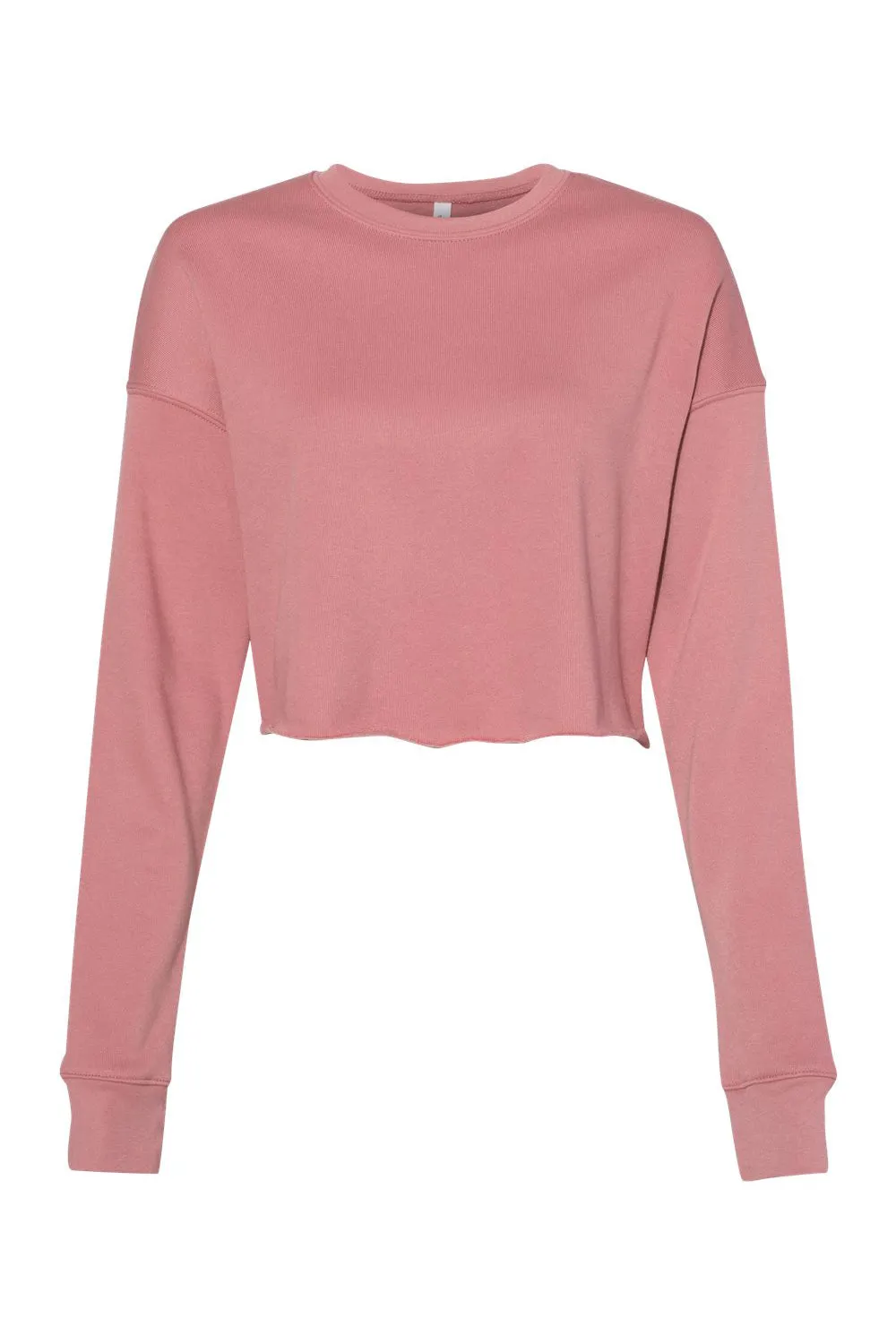 Bella   Canvas Womens Cropped Fleece Crewneck Sweatshirt - Mauve