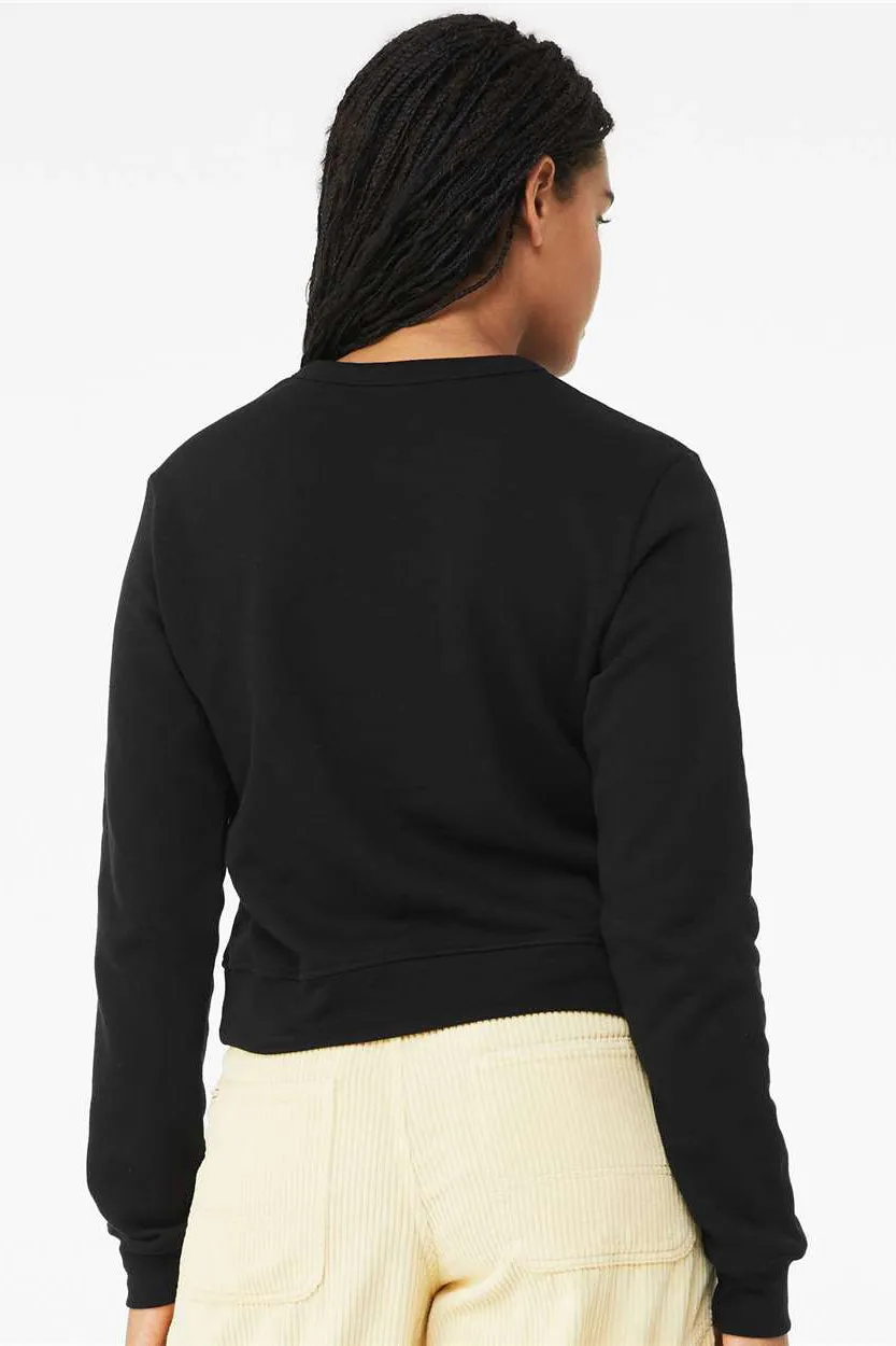 Bella   Canvas Womens Sponge Fleece Classic Crewneck Sweatshirt - Black