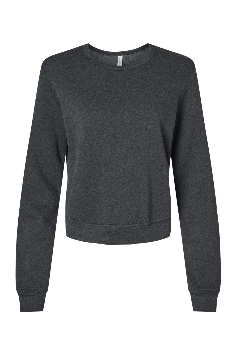 Bella   Canvas Womens Sponge Fleece Classic Crewneck Sweatshirt - Heather Dark Grey