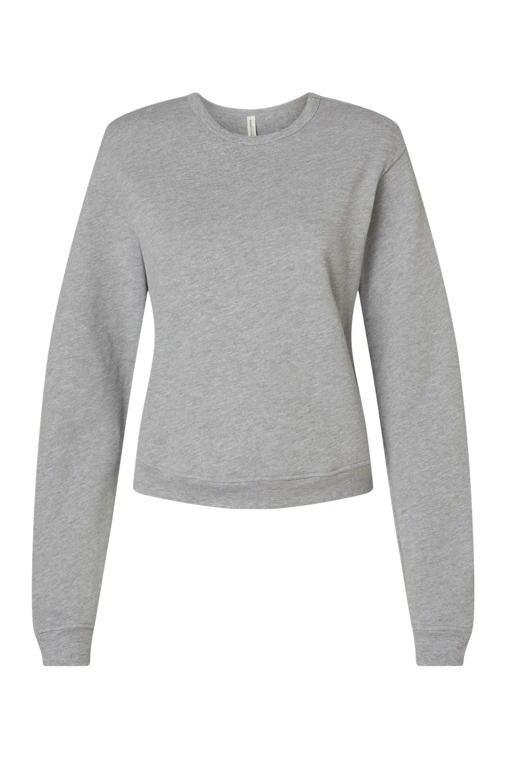 Bella   Canvas Womens Sponge Fleece Classic Crewneck Sweatshirt - Heather Grey