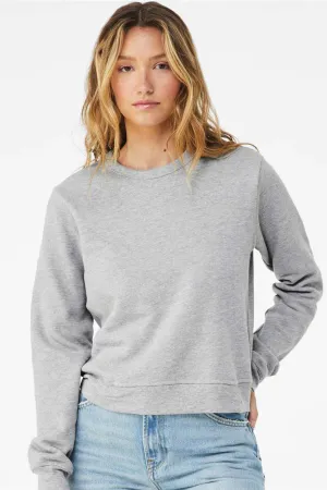 Bella   Canvas Womens Sponge Fleece Classic Crewneck Sweatshirt - Heather Grey