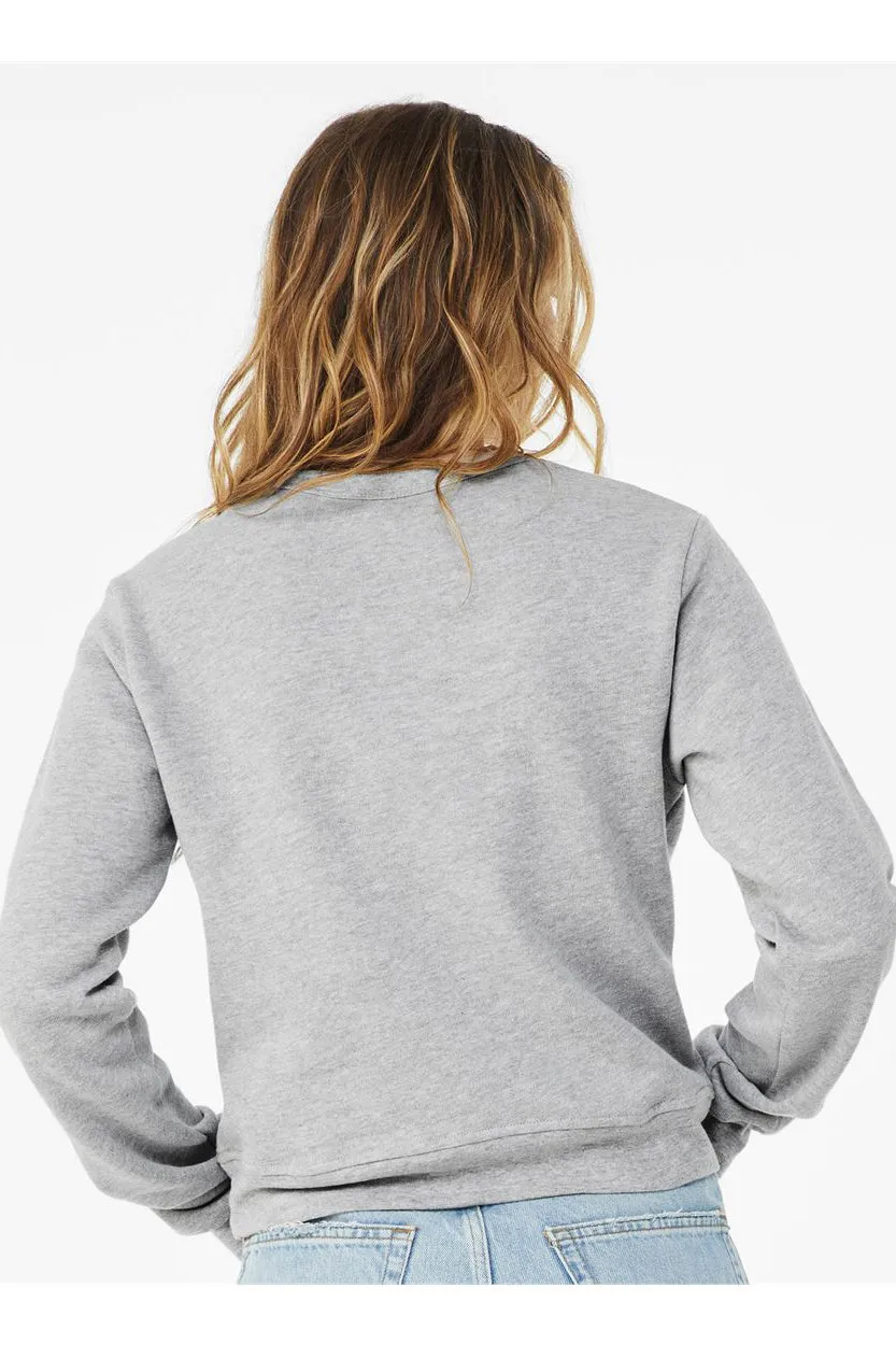Bella   Canvas Womens Sponge Fleece Classic Crewneck Sweatshirt - Heather Grey