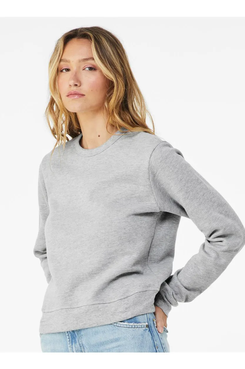 Bella   Canvas Womens Sponge Fleece Classic Crewneck Sweatshirt - Heather Grey