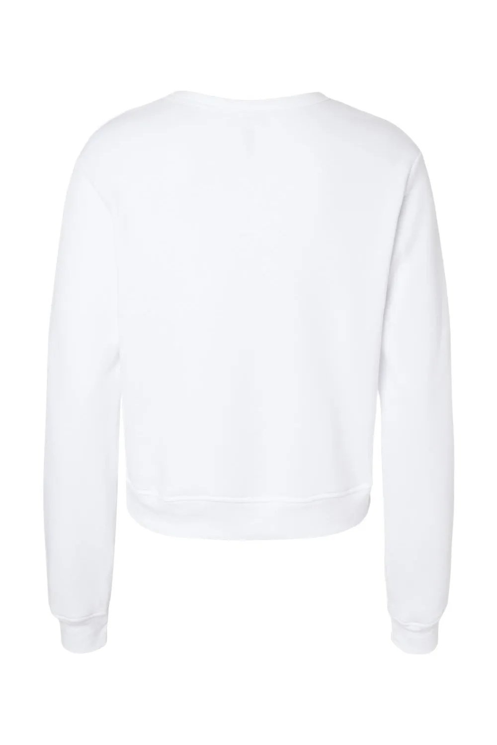 Bella   Canvas Womens Sponge Fleece Classic Crewneck Sweatshirt - White