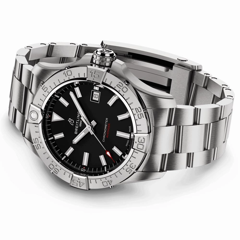 Breitling Avenger 42mm Black Dial Automatic Gents Watch A17328101B1A1