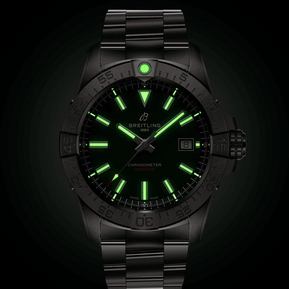 Breitling Avenger 42mm Green Dial Automatic Gents Watch A17328101L1A1