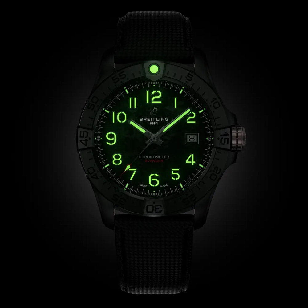 Breitling Avenger 42mm Night Mission Black Dial Ceramic Automatic Gents Watch S17328101B1X1