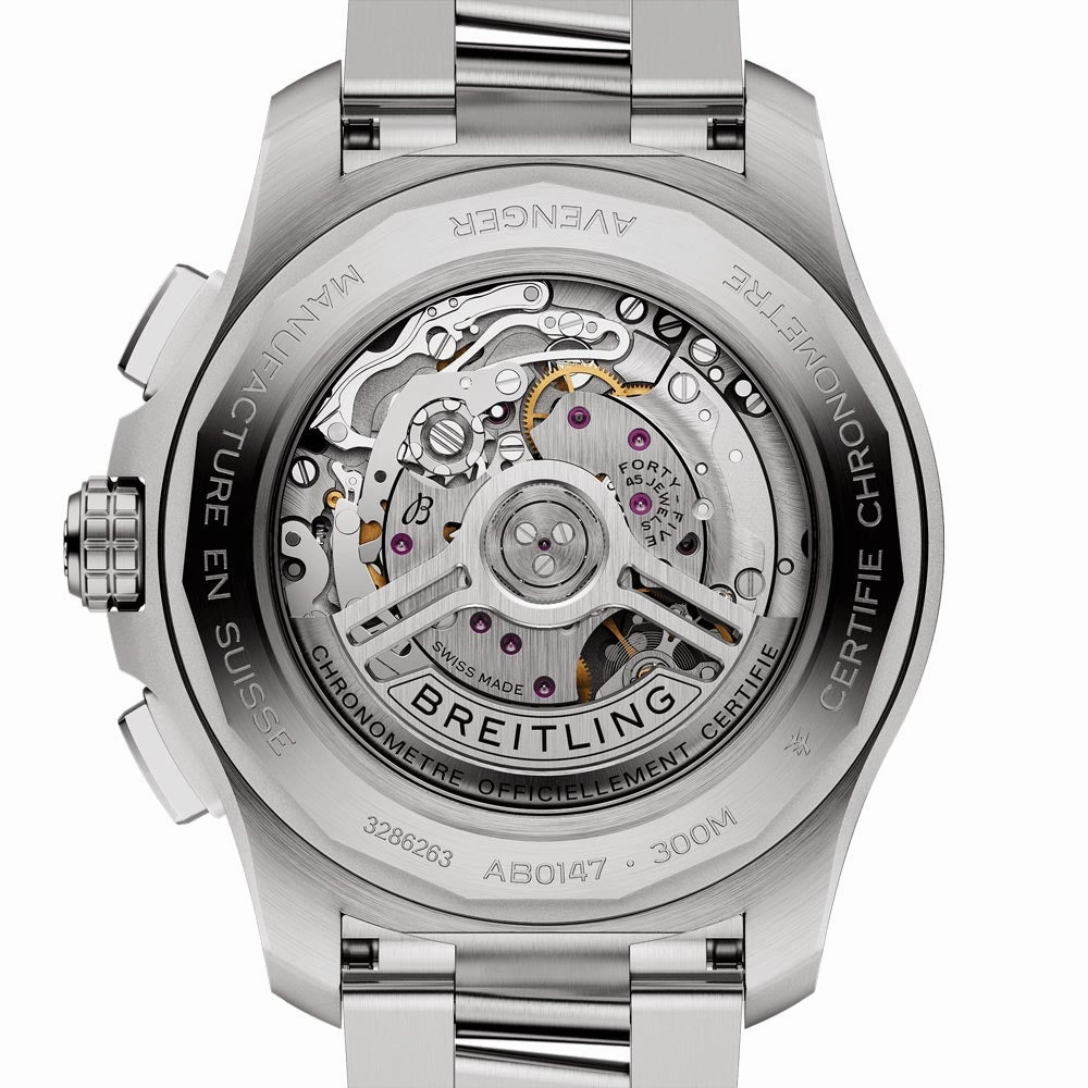 Breitling Avenger B01 Chronograph 44mm Black Dial Automatic Gents Watch AB0147101B1A1