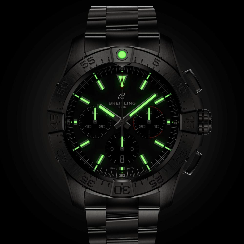 Breitling Avenger B01 Chronograph 44mm Black Dial Automatic Gents Watch AB0147101B1A1