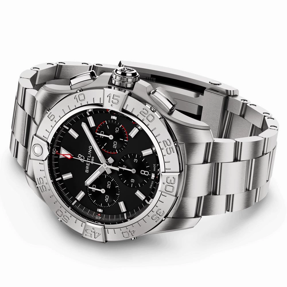 Breitling Avenger B01 Chronograph 44mm Black Dial Automatic Gents Watch AB0147101B1A1