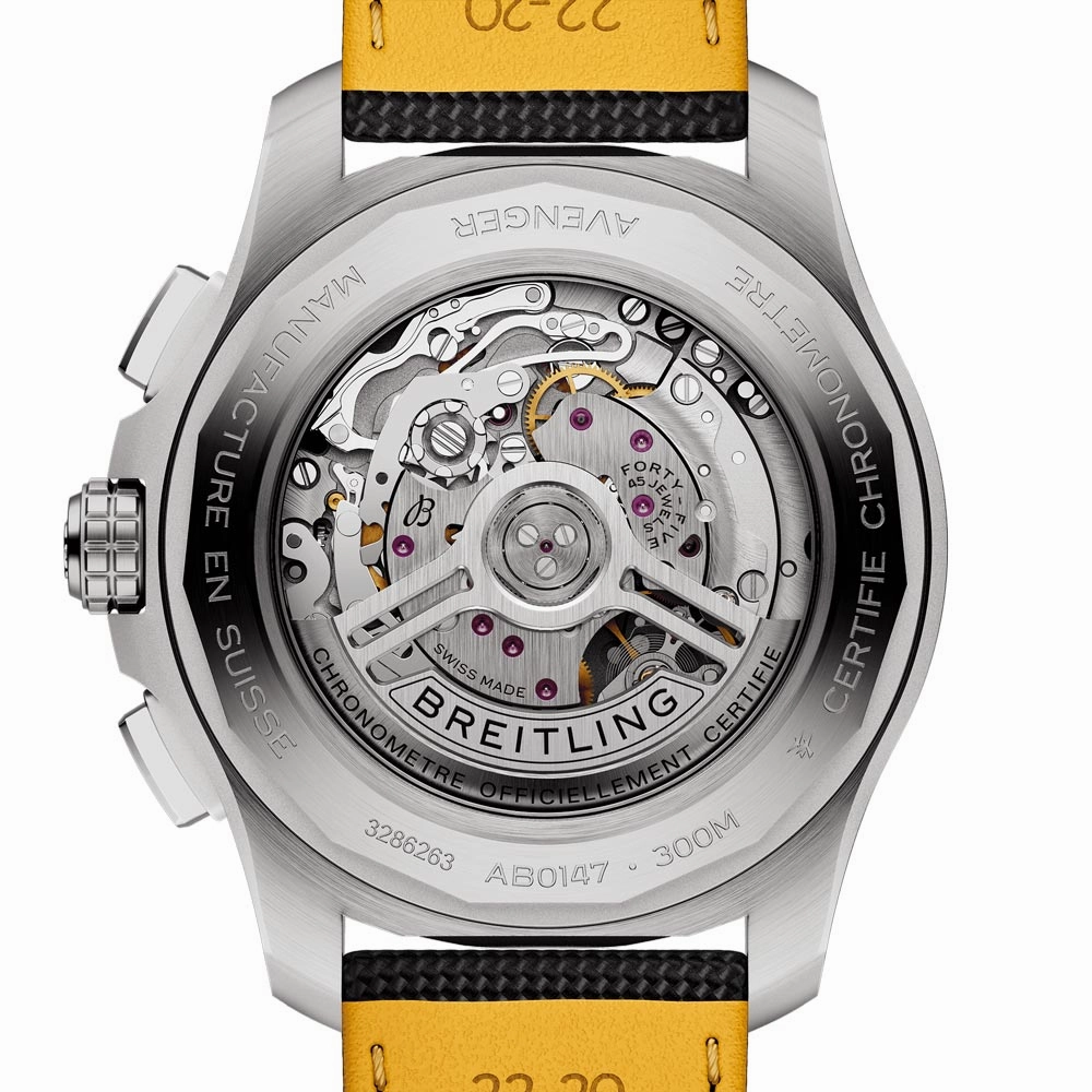 Breitling Avenger B01 Chronograph 44mm Black Dial Automatic Gents Watch AB0147101B1X1