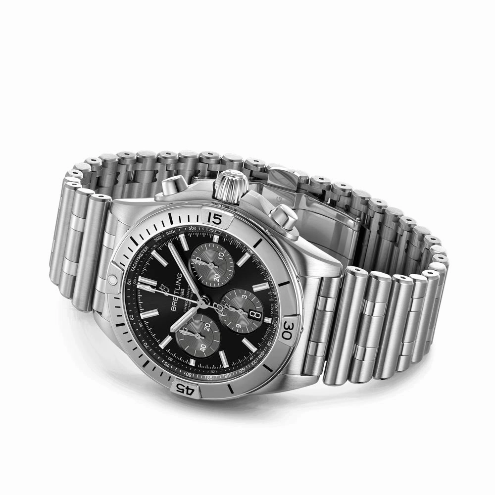Breitling Chronomat B01 UK Exclusive 42mm Black Dial Automatic Chronograph Gents Watch AB01341B1B1A1