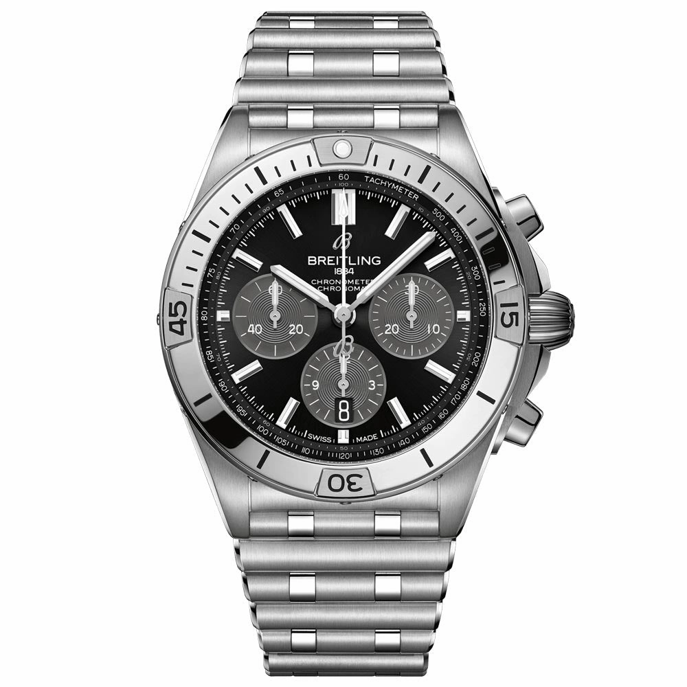 Breitling Chronomat B01 UK Exclusive 42mm Black Dial Automatic Chronograph Gents Watch AB01341B1B1A1