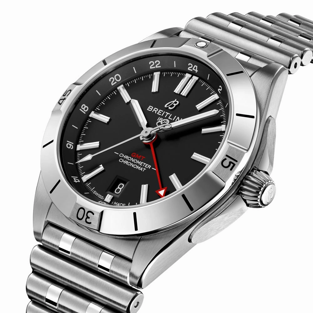 Breitling Chronomat GMT 40mm Black Dial Automatic Gents Watch A32398101B1A1