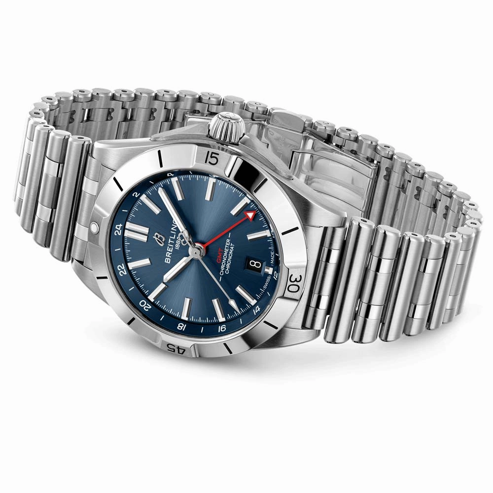 Breitling Chronomat GMT 40mm Blue Dial Automatic Gents Watch A32398101C1A1