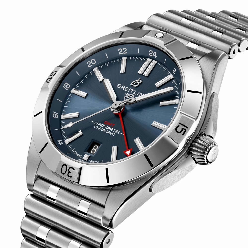 Breitling Chronomat GMT 40mm Blue Dial Automatic Gents Watch A32398101C1A1
