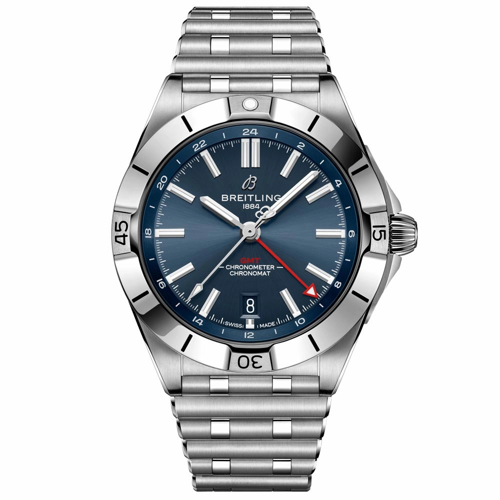 Breitling Chronomat GMT 40mm Blue Dial Automatic Gents Watch A32398101C1A1