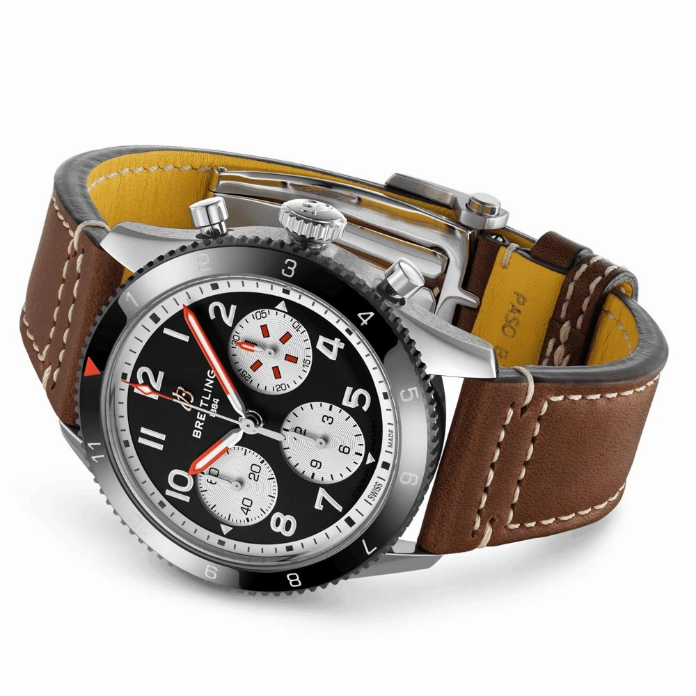 Breitling Classic AVI Mosquito 42mm Black Dial Automatic Chronograph Gents Watch Y233801A1B1X1
