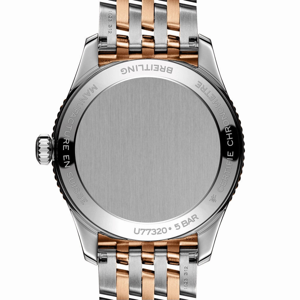 Breitling Navitimer 32mm MOP Dial 18ct Rose Gold and Steel Quartz Ladies Watch U77320E61A1U1