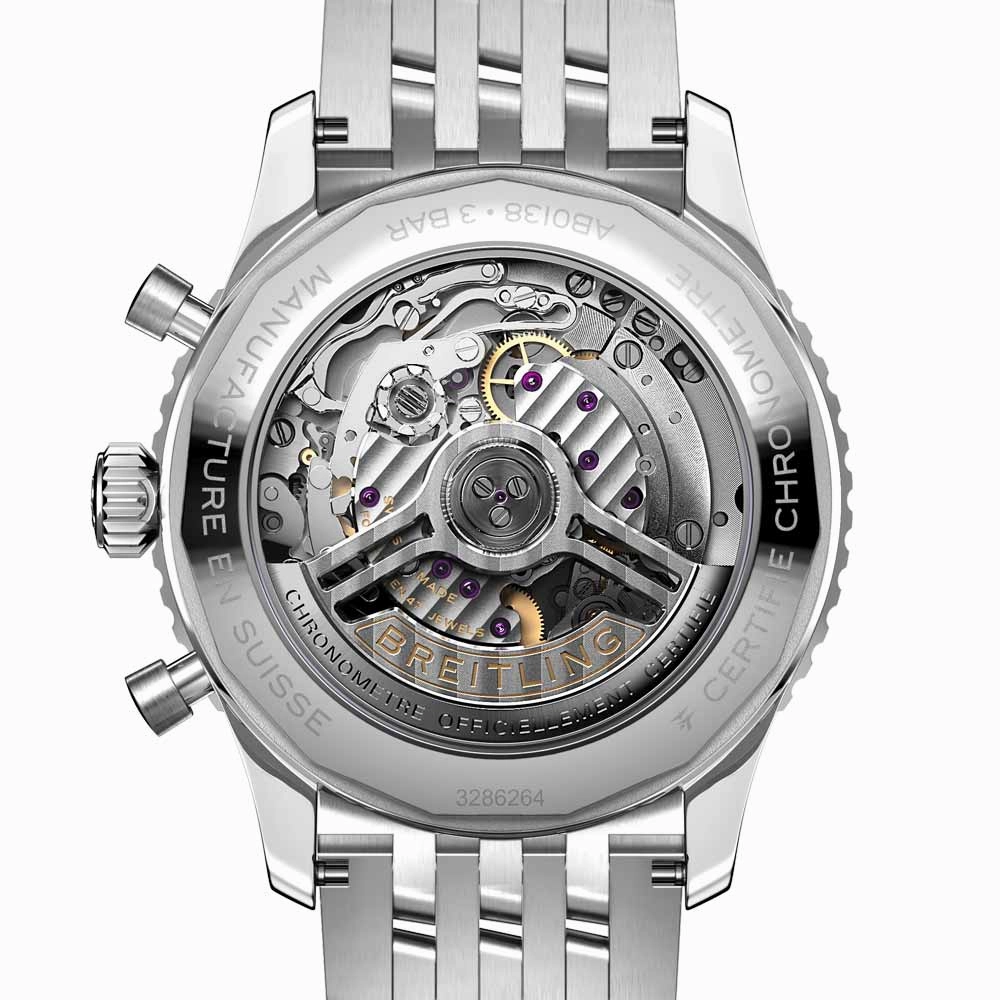 Breitling Navitimer B01 Chronograph 43mm Ice Blue Dial Automatic Gents Watch AB0138241C1A1