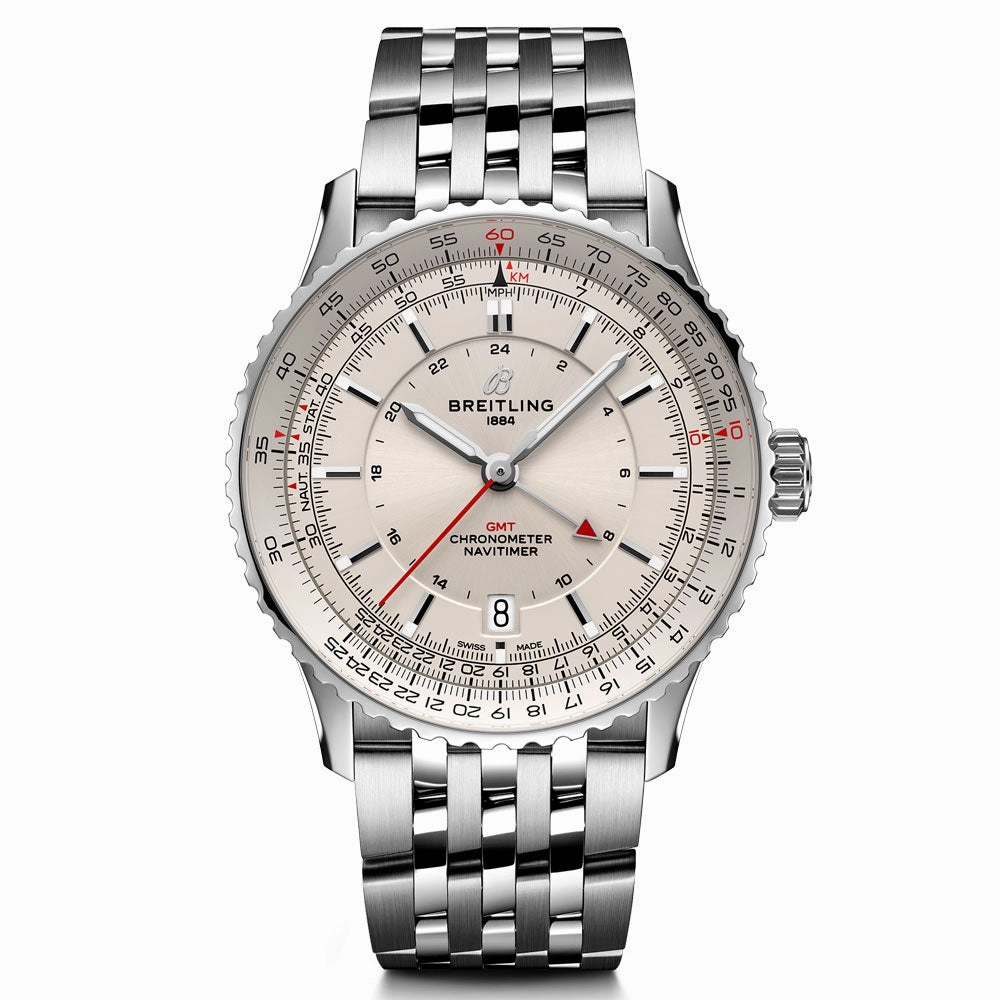 Breitling Navitimer GMT 41mm Cream Dial Automatic Gents Watch A32310211G1A1
