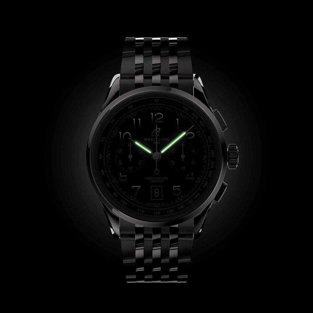 Breitling Premier B01 Chronograph 42mm Green Dial Automatic Gents Watch AB0145371L1A1