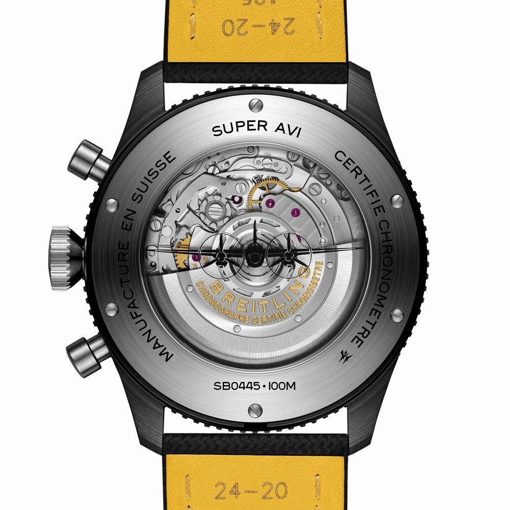 Breitling Super AVI B04 GMT Mosquito Night Fighter 46mm Black Dial Automatic Chronograph Gents Watch SB04451A1B1X1