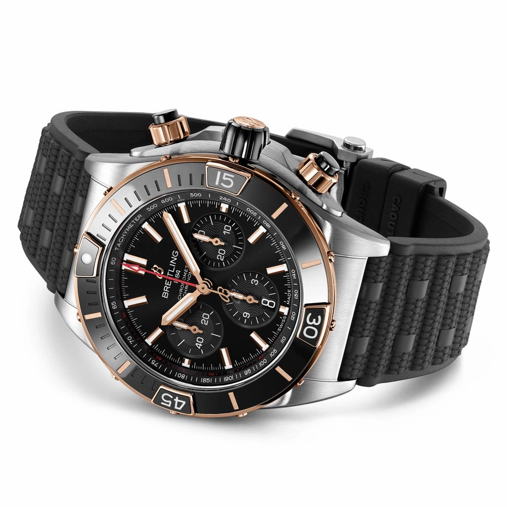 Breitling Super Chronomat B01 Chronograph 44mm Black Dial Automatic Gents Watch UB0136251B1S1