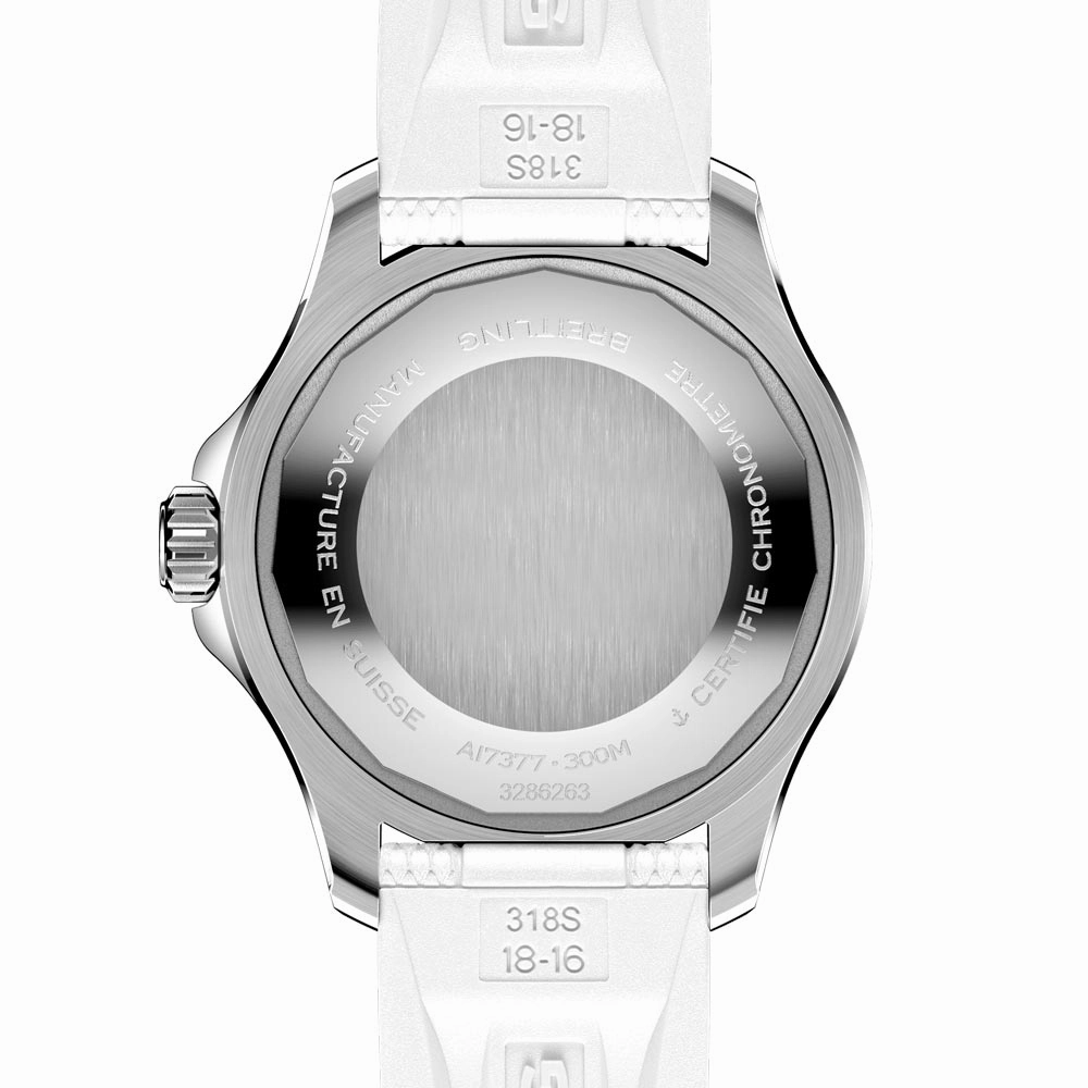 Breitling Superocean 36mm White Dial Automatic Ladies Watch A17377211A1S1