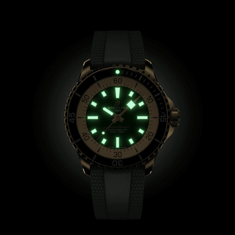 Breitling Superocean 42mm Green Dial Bronze Automatic Gents Watch N17375201L1S1