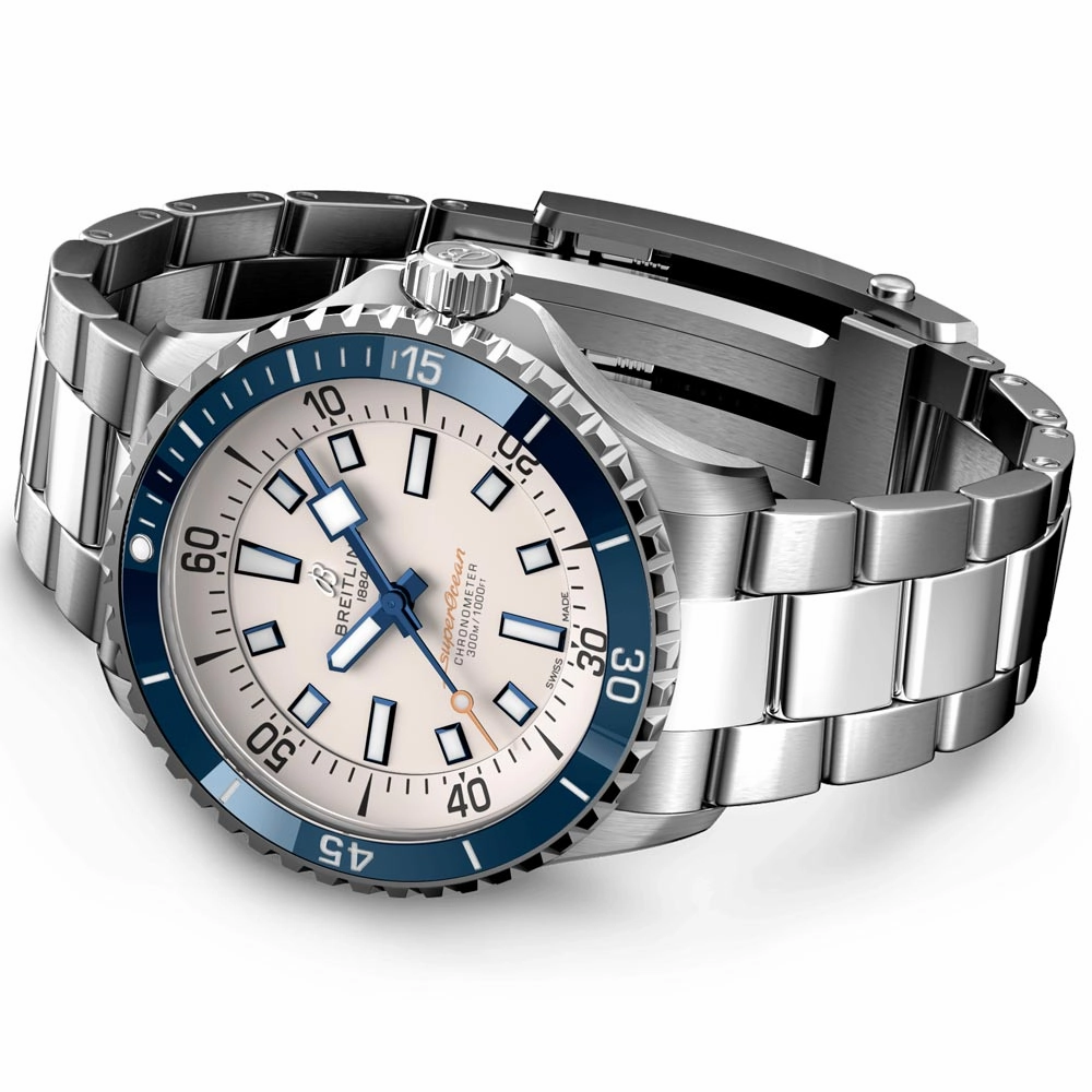 Breitling Superocean 42mm Silver Dial Automatic Gents Watch A17375E71G1A1