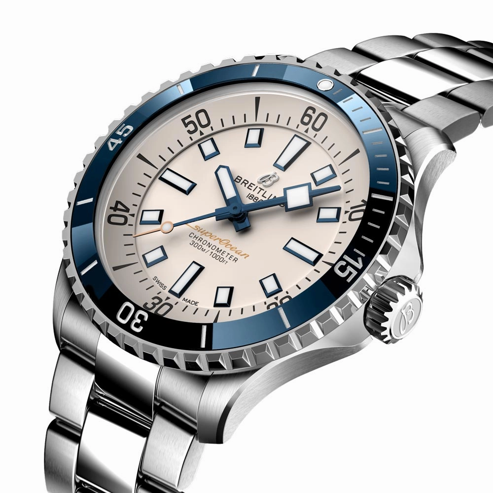 Breitling Superocean 42mm Silver Dial Automatic Gents Watch A17375E71G1A1