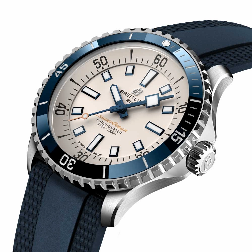 Breitling Superocean 42mm Silver Dial Automatic Gents Watch A17375E71G1S1