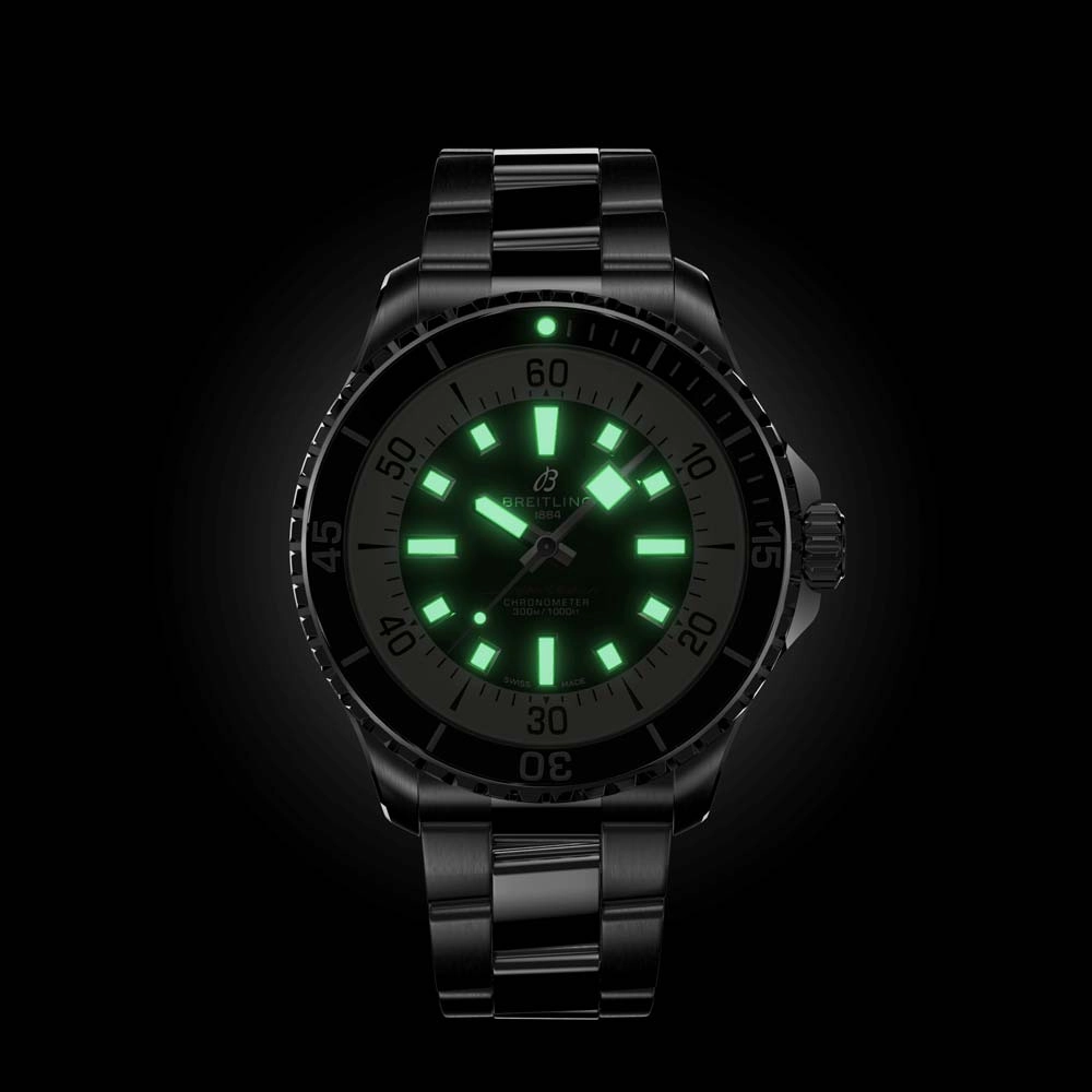 Breitling Superocean 44mm Black Dial Automatic Gents Watch A17376211B1A1