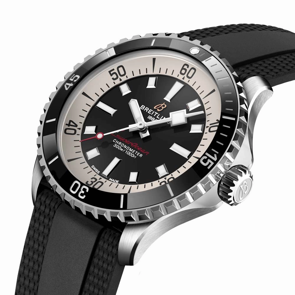 Breitling Superocean 44mm Black Dial Automatic Gents Watch A17376211B1S1