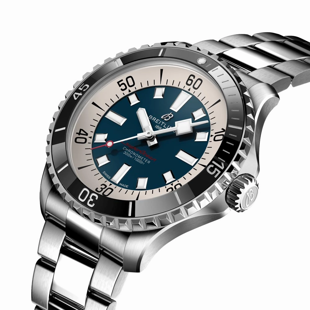 Breitling Superocean 44mm Blue Dial Automatic Gents Watch A17376211C1A1