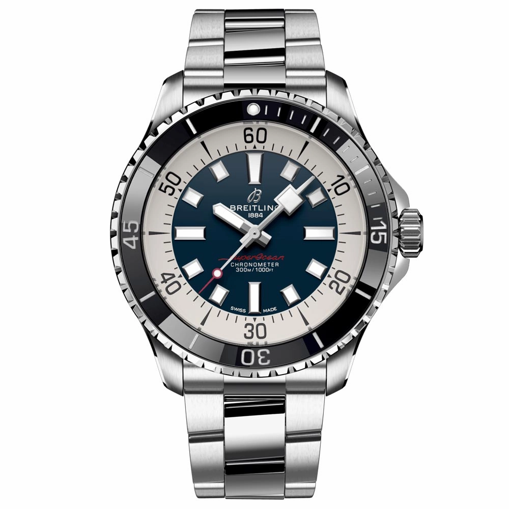 Breitling Superocean 44mm Blue Dial Automatic Gents Watch A17376211C1A1
