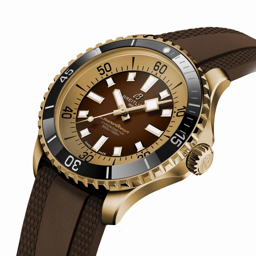 Breitling Superocean 44mm Brown Dial Bronze Automatic Gents Watch N17376201Q1S1