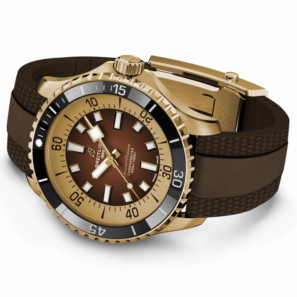 Breitling Superocean 44mm Brown Dial Bronze Automatic Gents Watch N17376201Q1S1