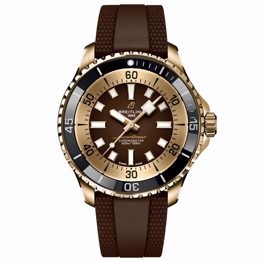 Breitling Superocean 44mm Brown Dial Bronze Automatic Gents Watch N17376201Q1S1