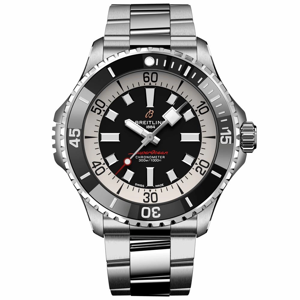 Breitling Superocean 46mm Black Dial Automatic Gents Watch A17378211B1A1