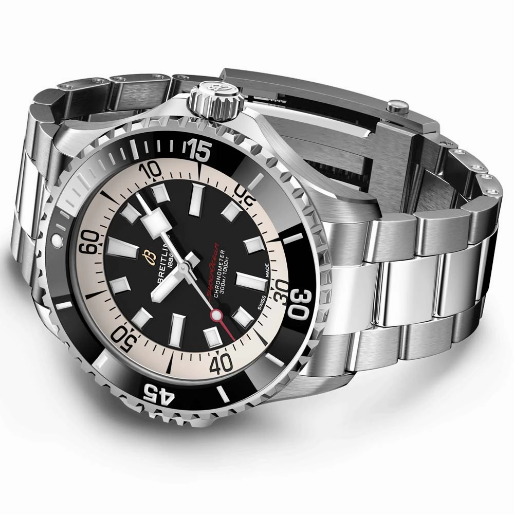 Breitling Superocean 46mm Black Dial Automatic Gents Watch A17378211B1A1