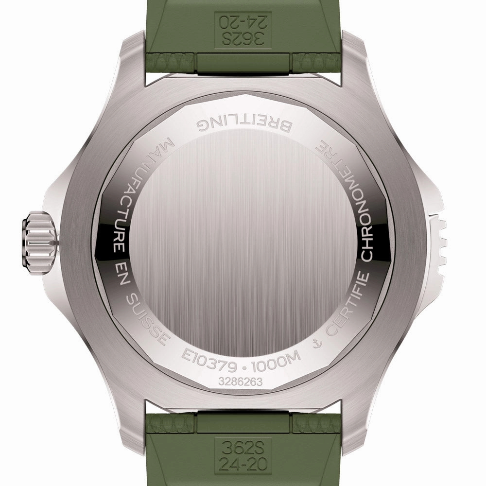 Breitling Superocean 46mm Green Dial Titanium Automatic Gents Watch E10379D31L1S1