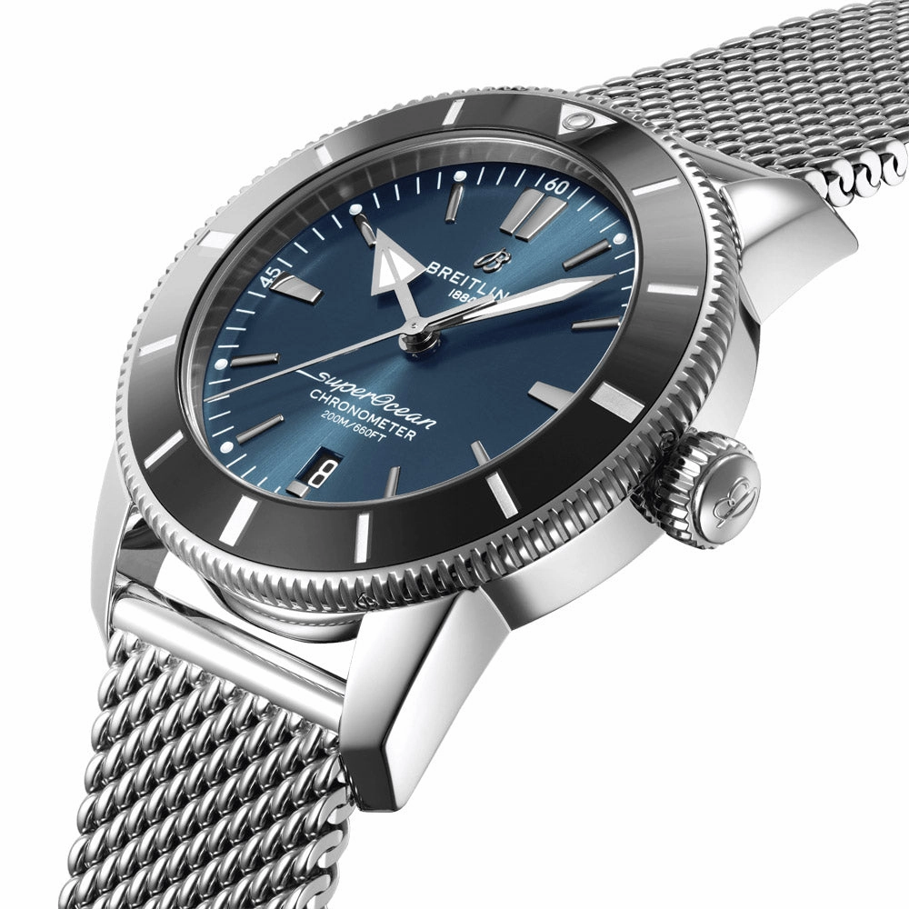 Breitling Superocean Heritage B20 44mm Blue Dial Automatic Gents Watch AB20304A1C1A1