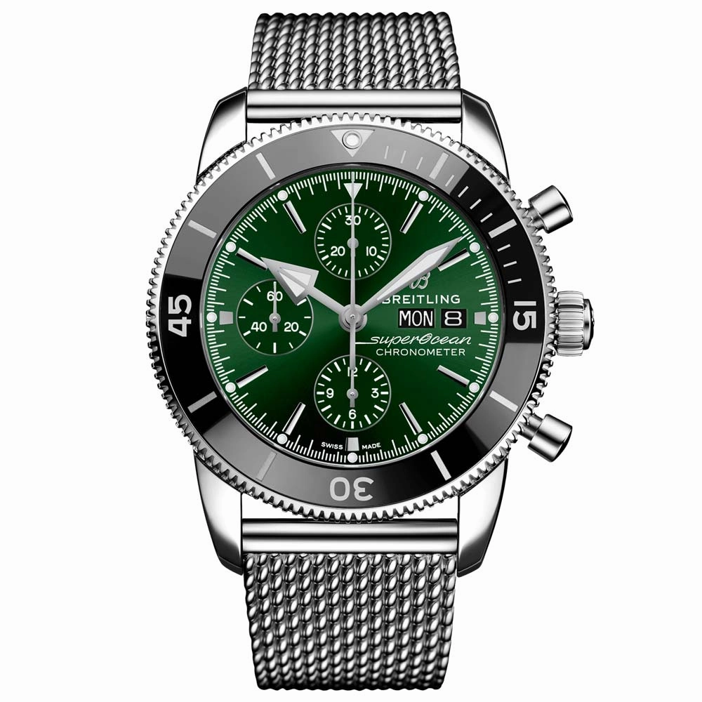 Breitling Superocean Heritage Chronograph 44mm Green Dial Automatic Gents Watch A13313121L1A1